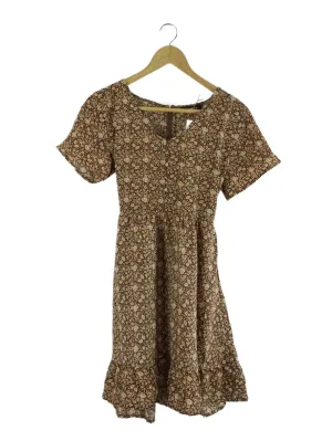 All About Eve 'Harper' Brown Floral Mini Dress 8 | BNWT