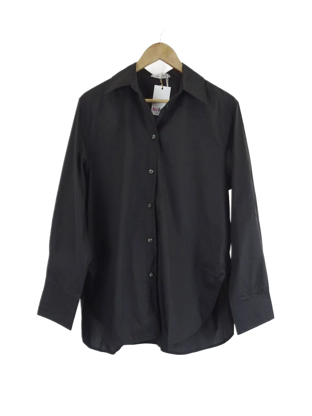 Amelius 'Blythe' Black Button Down Shirt S/M | BNWT