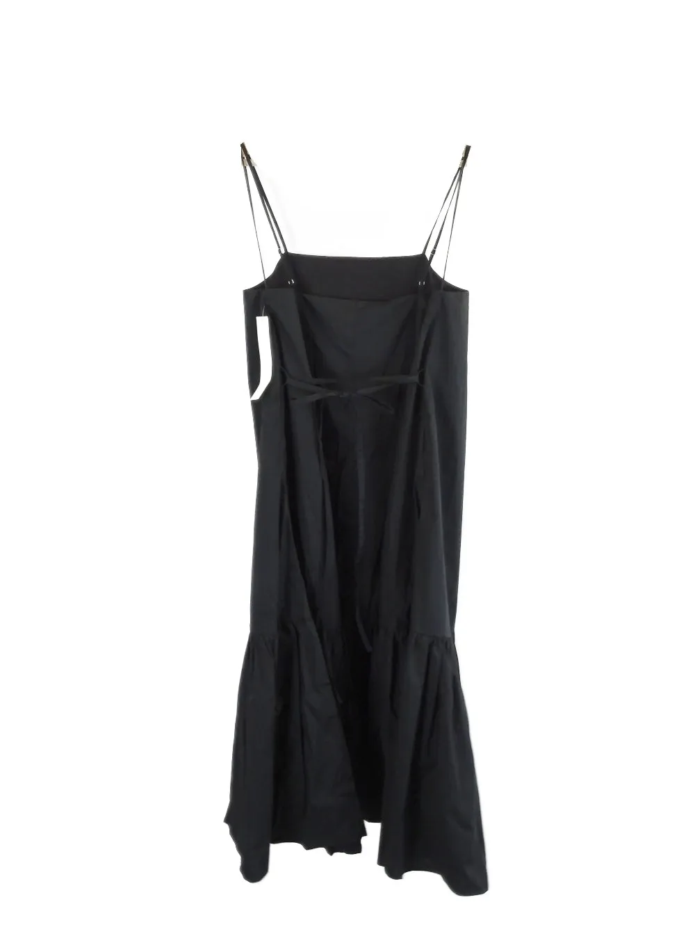Amelius 'Zadie' Black Poplin Midi Dress 12 | BNWT