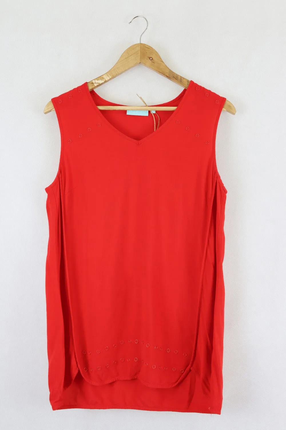Blue Illusion Red Singlet S