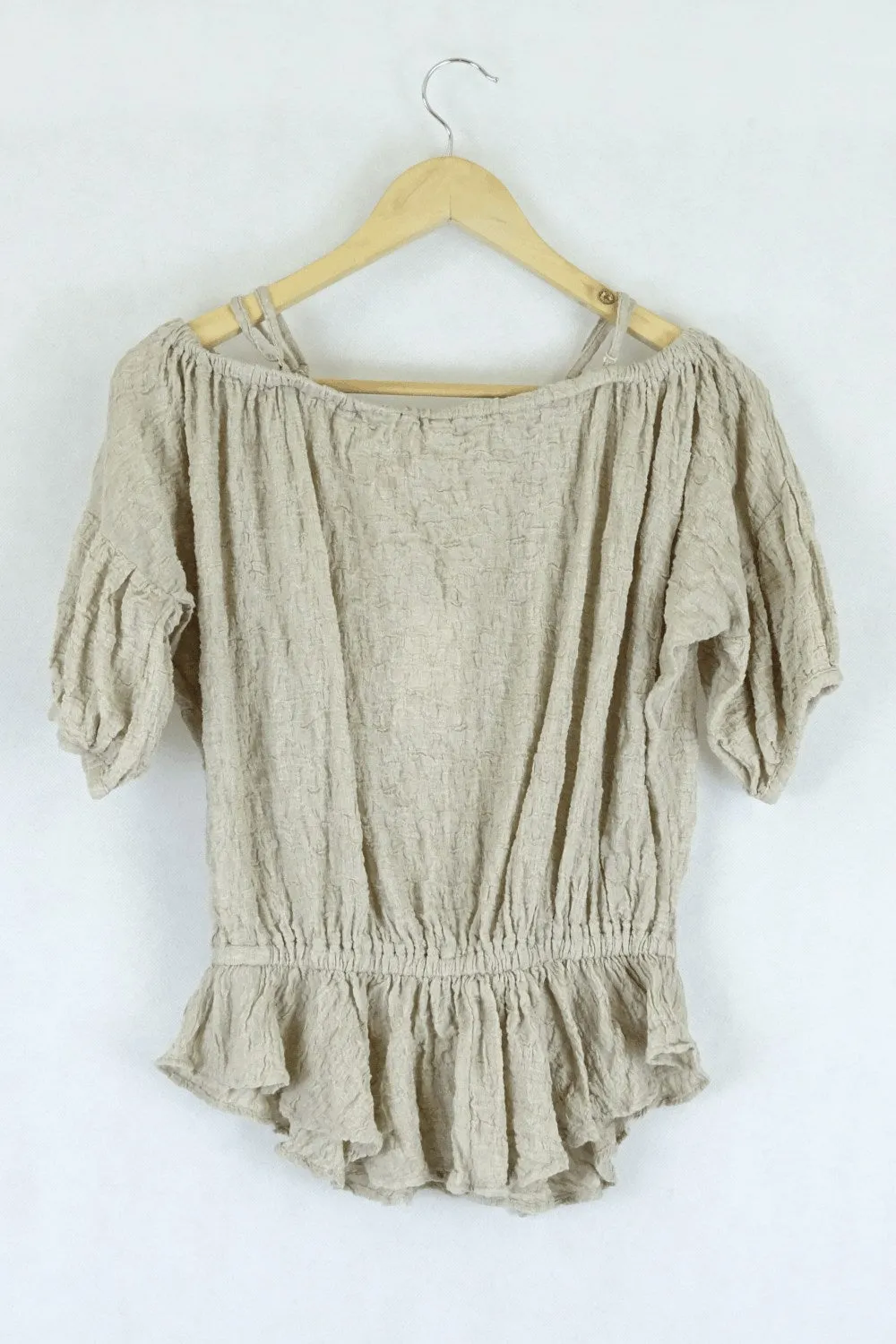 Free People Beige Top S