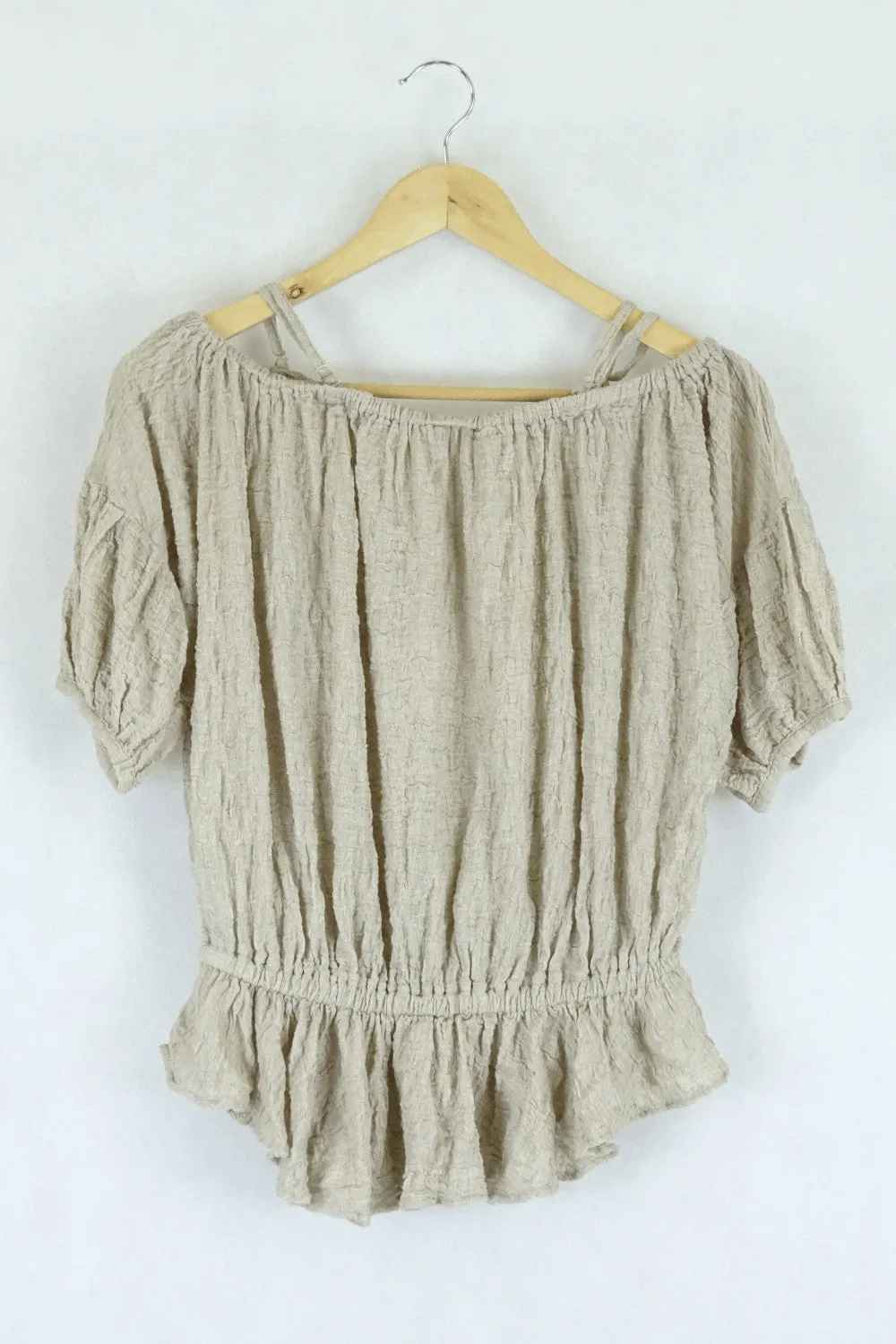 Free People Beige Top S