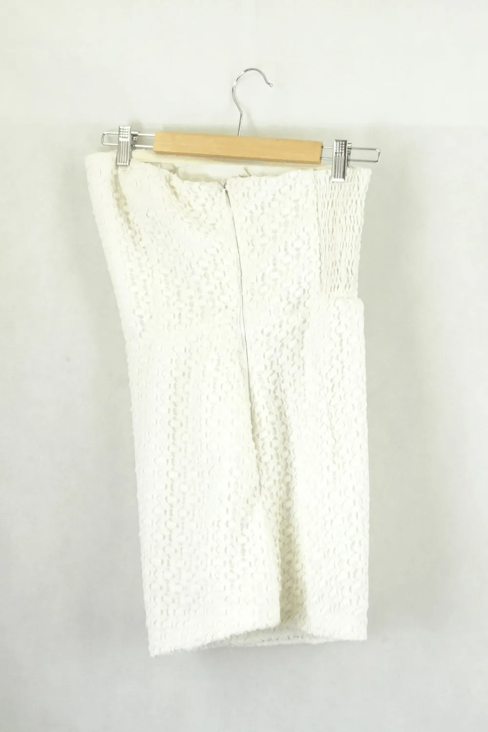 Kookai Strapless White Lace Playsuit 8