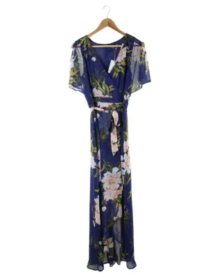 Luxology Blue Floral Maxi Dess 8