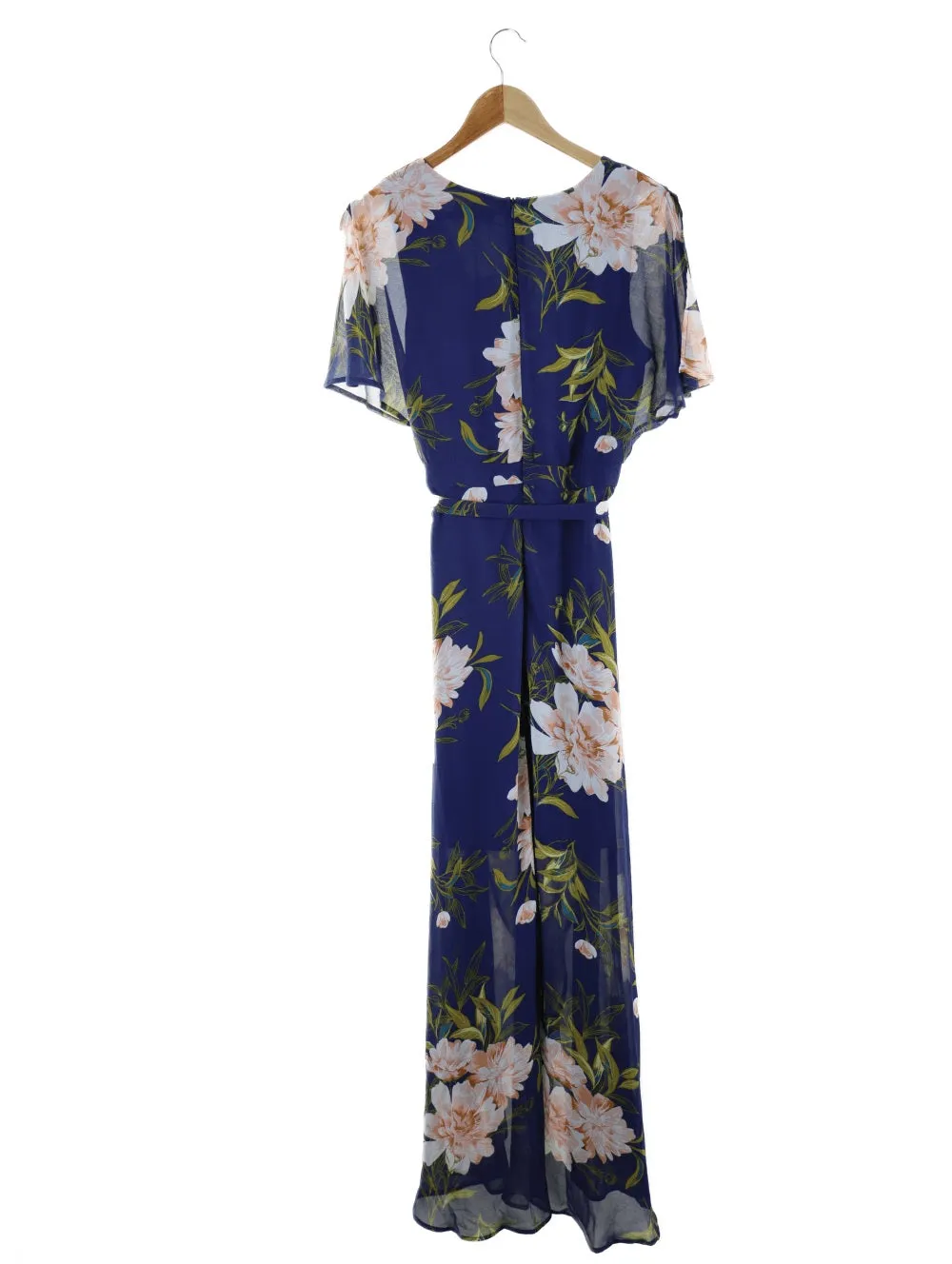 Luxology Blue Floral Maxi Dess 8