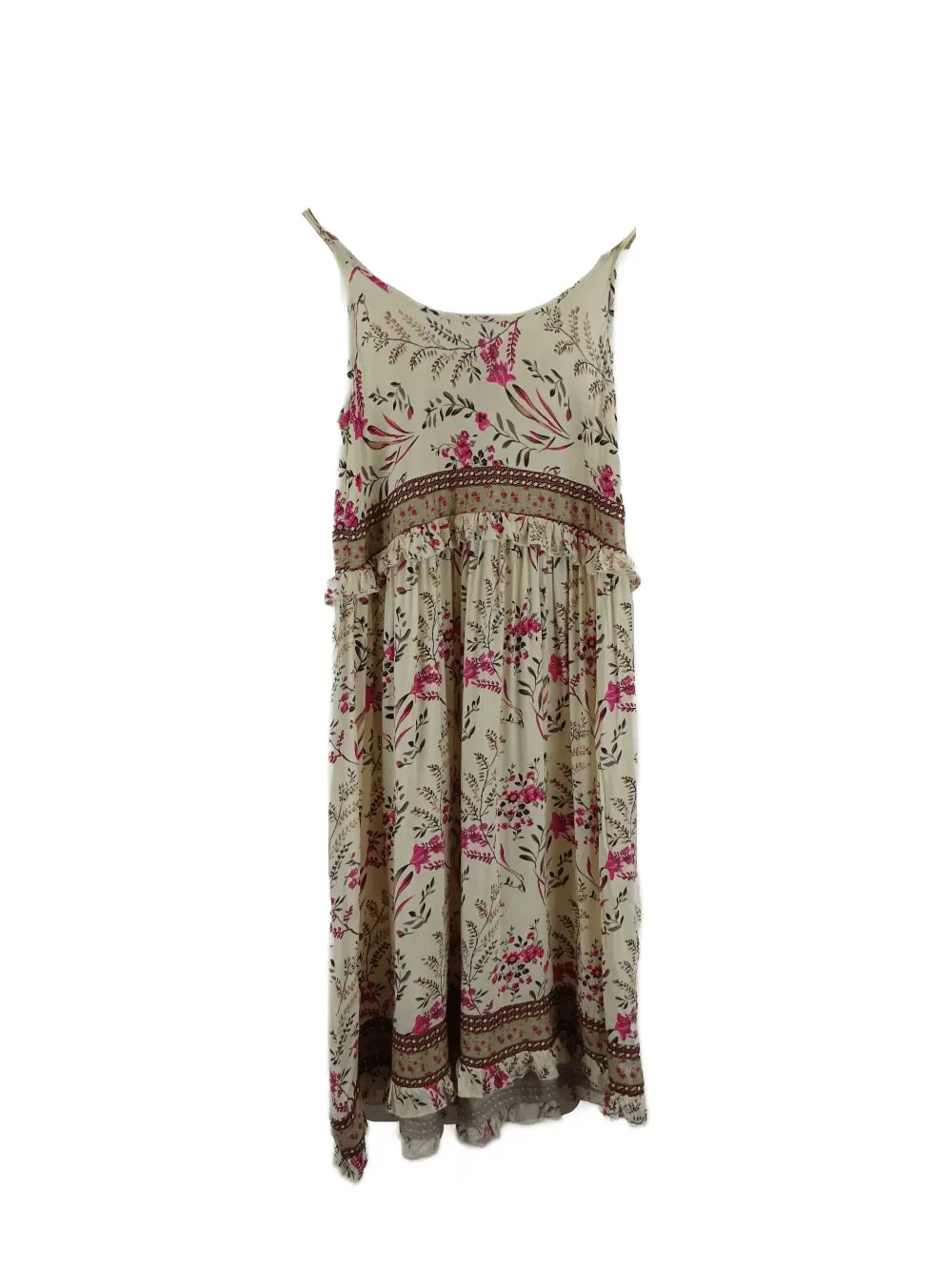 Mutig Floral Cream Dress S