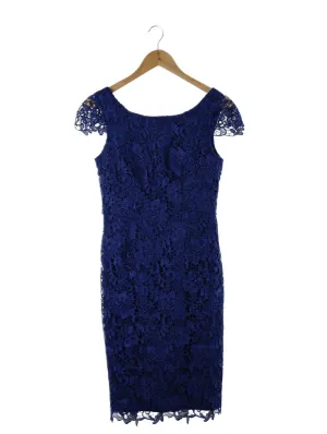 Review Blue Lace Midi Dress 10