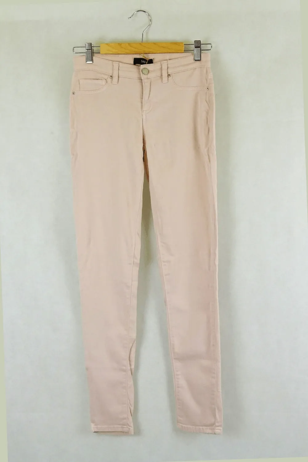 Saba Pale Pink Skinny Mid Rise Jeans 26 (Au 8)