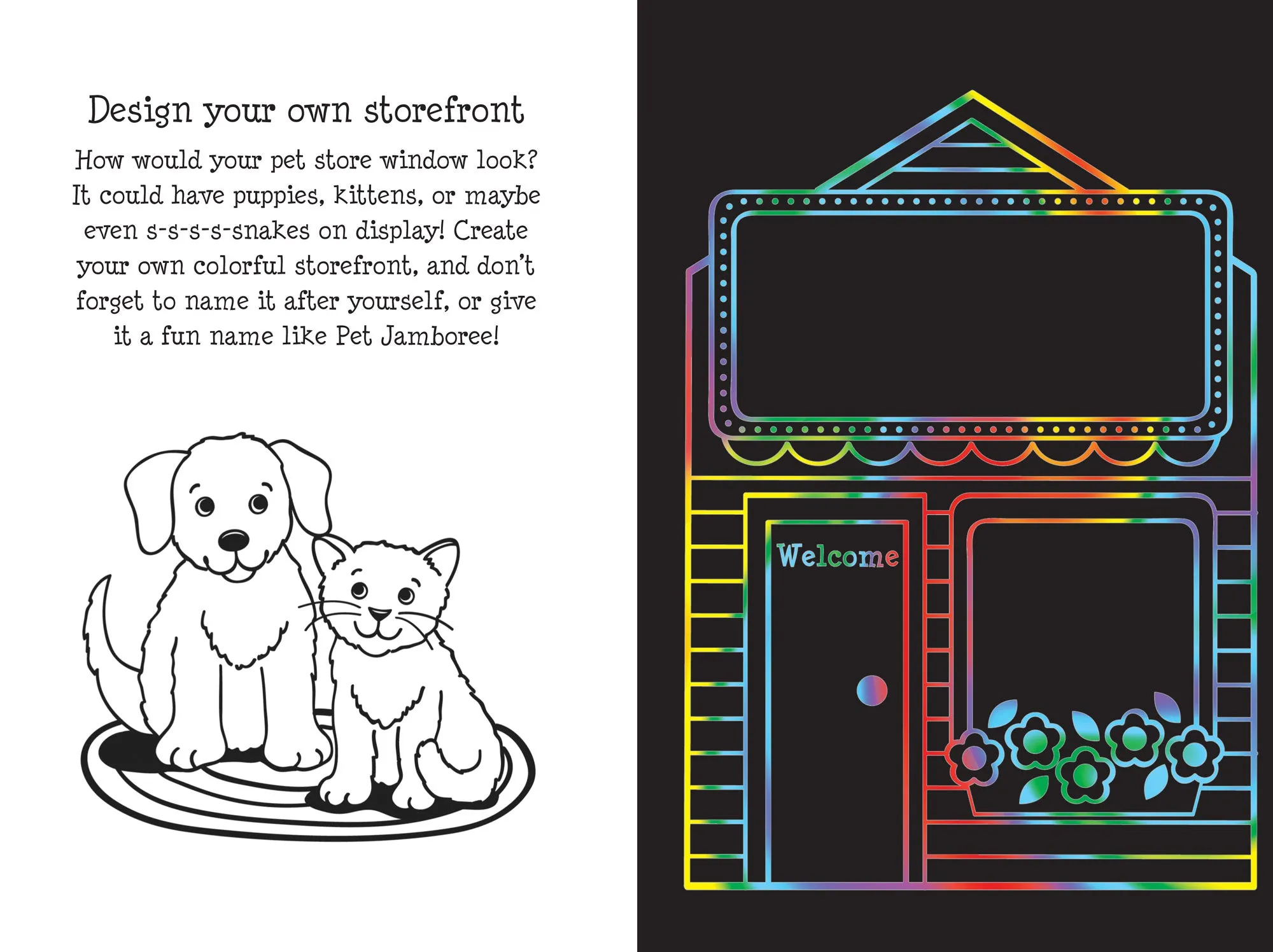 Scratch And Sketch - Pet Shop