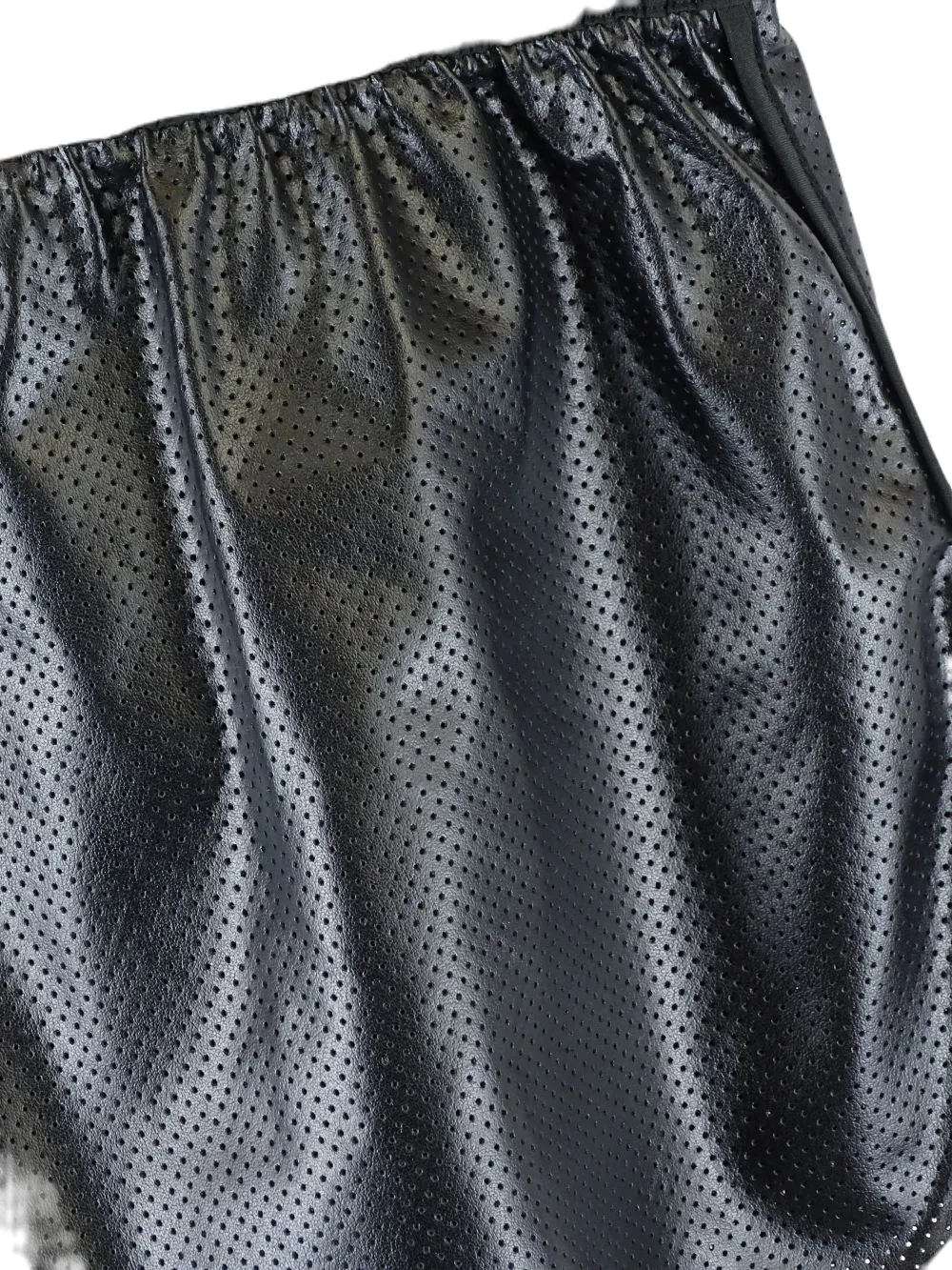 Seafolly Black Faux Leather Shorts S