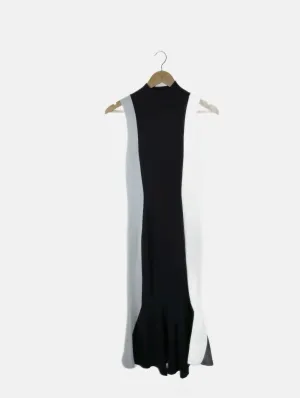 Sheike Black and White Bodycon Dress M BNWT