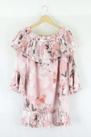We Are Kindred Pink Off Shoulder Dress 10