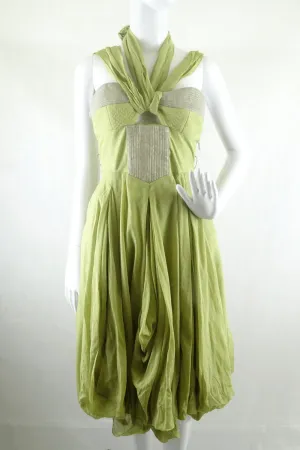 Willow Sage Bustier Evening Dress 10