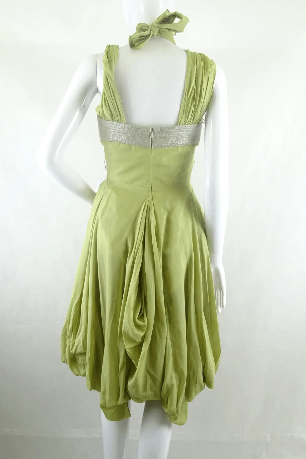 Willow Sage Bustier Evening Dress 10